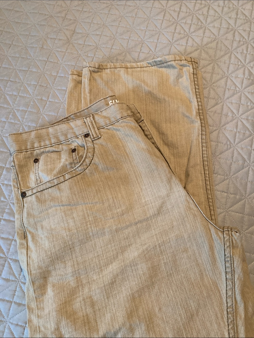 Flypaper Relaxed Fit Men's Beige Jeans size 38x32